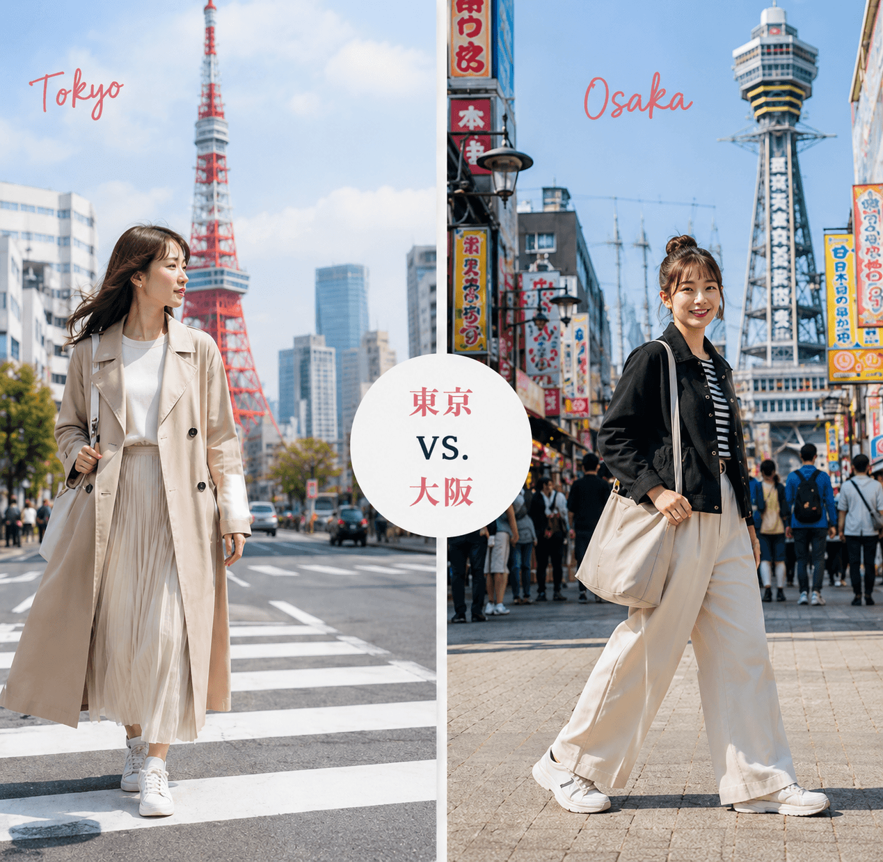 2026最新【日本都市穿搭指南】東京 vs. 大阪怎麼穿?四季穿搭技巧與避雷清單